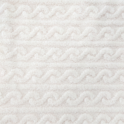 پتوی سفید مخملی Shu Velveteen Fabric 270 GSM Soft Sherpa برای لباس خواب زمستانی