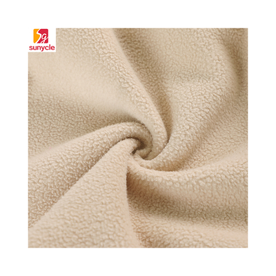 100% پلی استر میکرو بافتنی پارچه پشمی نرم آنتی استاتیک 250GSM
