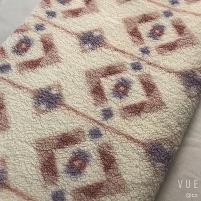 الگوی هندسی چاپی تک رو مخملی کشدار 200 گرمی 150D 288F