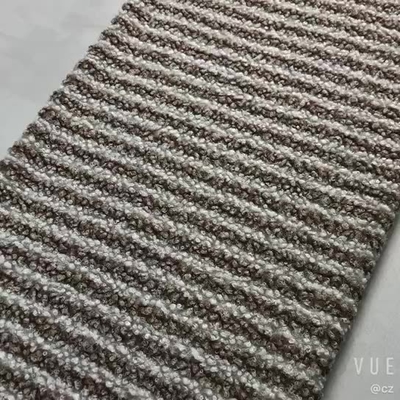 پارچه ژاکارد براون شرپا فلیس 100% پلی استر مخمل خرس عروسکی