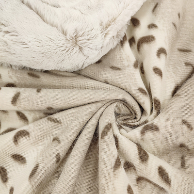 100% پلی استر Pv Fleece Fabric 8mm Plash Faux 370gsm Brush Fake