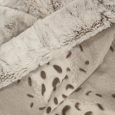100% پلی استر Pv Fleece Fabric 8mm Plash Faux 370gsm Brush Fake