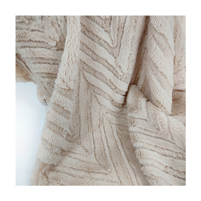 رنگ های مختلف پارچه خز مصنوعی پلی استر 150D / 288F 290GSM
