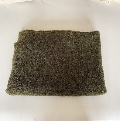 فرش 350 گرمی Teddy Sherpa Fabric 288F 150D برای اثاثه یا لوازم داخلی لباس زمستانی