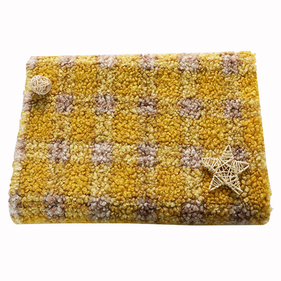 58 اینچ 60 اینچ 150D 300gsm پارچه شطرنجی شرپا برای بالش اسباب بازی مبل