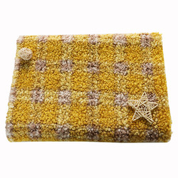 58 اینچ 60 اینچ 150D 300gsm پارچه شطرنجی شرپا برای بالش اسباب بازی مبل